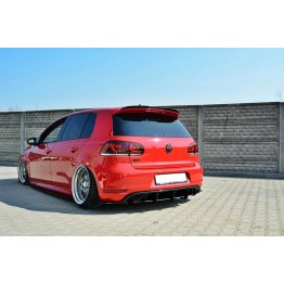 Накладка сплиттер на задний бампер на Volkswagen Golf VI GTI / 35TH